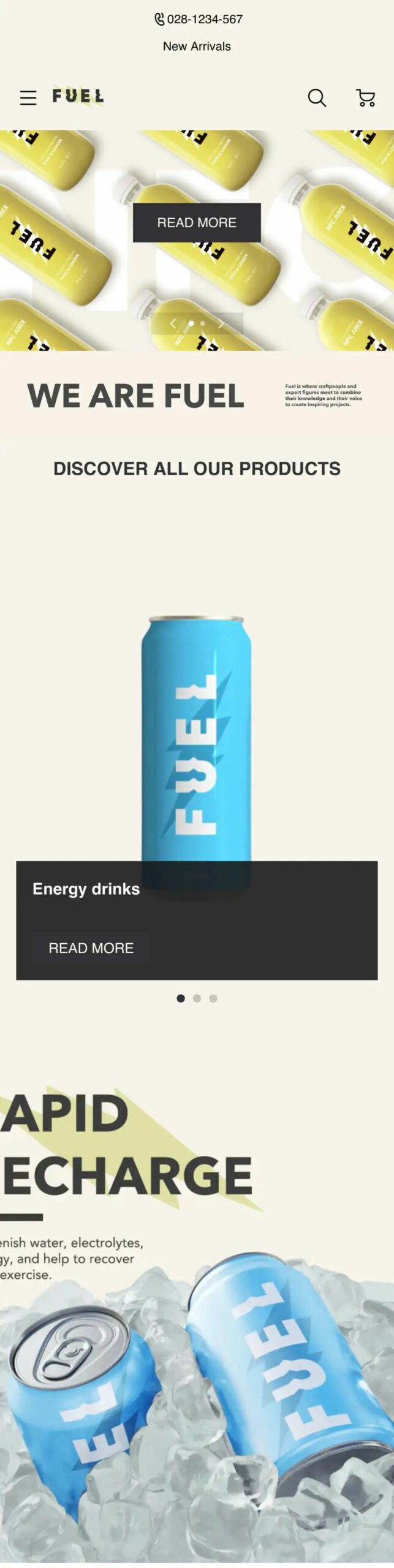 模板推薦 | 年輕跳躍的FUEL 主題，多角度展示、動效視覺一絕！