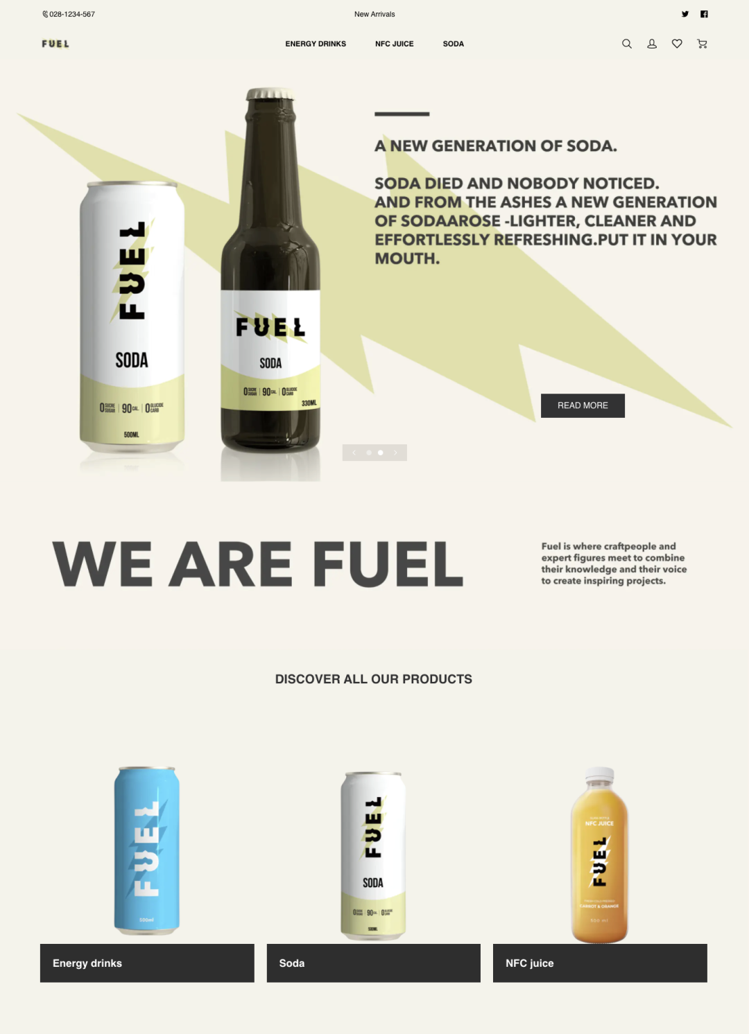 模板推薦 | 年輕跳躍的FUEL 主題，多角度展示、動效視覺一絕！